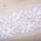 3 Inch Width White Bridal Embroidery Flower Chiffon Lace Trim 1 Yard